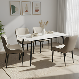 Steinar Dining Table White...