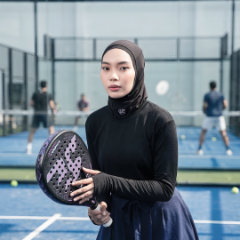 K&S Sport Hijab Black