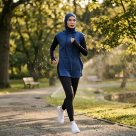 K&S Sport Sleeve Hoodie Navy