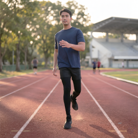 K&S Sport Short Sleeve Navy