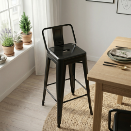 London Bar Stool With Back...