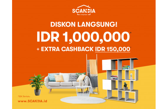 Belanja Furnitur Murah dan Berkualitas dengan Cashback Menggiurkan di Scandia It's My Home